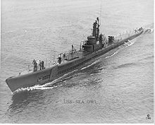 Andra världskrigets ubåt "USS Sea Owl"  