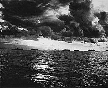 The American fleet on the way to the Gulf of Leyte
