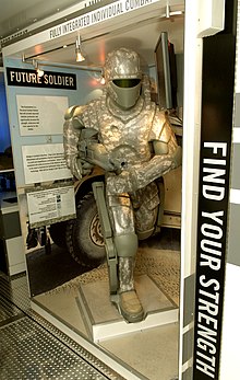 Concept of an exoskeleton armor of the US Army