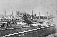 The Uetersen cement factory around 1900