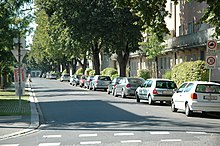 Typical residential street at Bindermichl