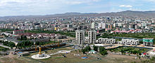 Panorama-uitzicht op Ulaanbaatar, juni 2009