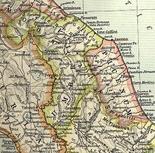 Umbria and Picenum, William R. Shepherd: The Historical Atlas (1911)