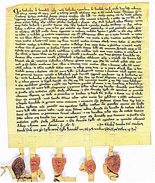 Feudal charter of the noble family of Berwinkel from the year 1302