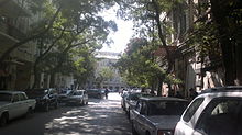 Residential street in Baku