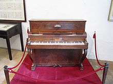Pleyel piano no. 6668, now in the Valldemossa Charterhouse, cell 4.