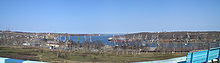 Vanino, důležitý přístav v Tartarském průlivu.  