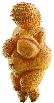 De Venus van Willendorf is een bekend beeldje. Het is ongeveer 25.000 jaar geleden gemaakt