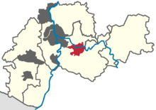Location in the Rhine-Neckar Metropolitan Region