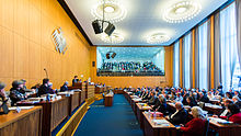 Council Chamber during the swearing-in ceremony of Lord Mayor Henriette Reker