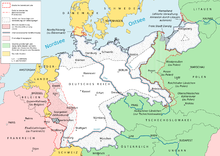 German territorial losses due to the Treaty of Versailles in Europe