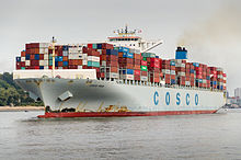 Container ship in the port of Hamburg. Measured by the value of goods, Germany is the world's third largest exporter and importer in 2018 (see World trade).