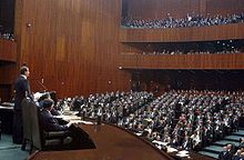 Vicente Fox during a speech to Congress