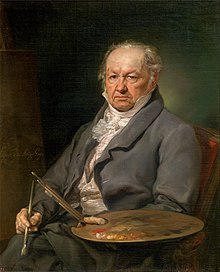 Een portret van Goya, door Vicente López y Portaña  