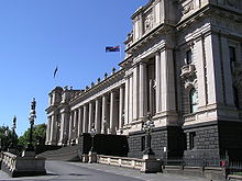 Het parlement van Victoria, in Melbourne.