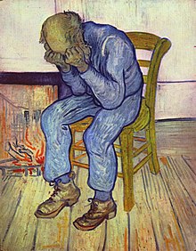 SSRI's kunnen mensen helpen die depressief zijn, zoals deze "treurende oude man" geschilderd door Vincent van Gogh