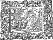 Ortus Myrmidonum : engraving by Virgil Solis (from P. Ovidii Metamorphosis 1581)