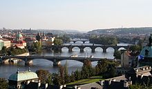 Vltava bridges in Prague