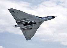 The Avro Vulcan has a delta wing with double bent leading edge
