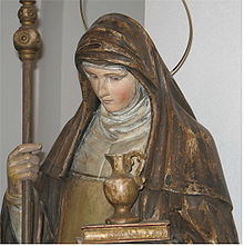 Standbeeld in de kerk van Contern