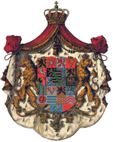 Vapensköld för huset Sachsen-Coburg och Gotha