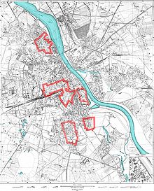 Zone sous contrôle polonais après la chute de la vieille ville, vers le 10 septembre