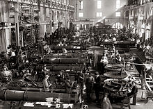 Negozio di siluri al Washington Navy Yard, circa 1917