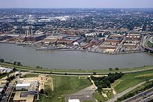 Washington Navy Yard en gebied, rond 1985