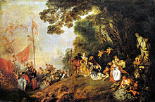 Embarkation for Kythera , Jean-Antoine Watteau, 1718