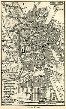 City map of Weimar (1894)