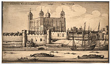 Wenzel Hollar: "Tower of London". Painted between 1637 and 1677