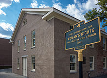 This is the reconstructed historic site of the meeting in Seneca Falls