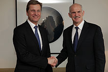 Guido Westerwelle and Greece's then Prime Minister Giorgos Andrea Papandreou (2011)