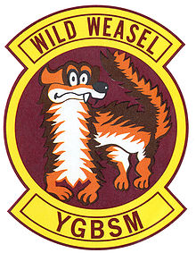 Wild Weasel patch with YGBSM lettering