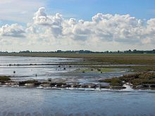 View over the mudflat area near Mariensiel