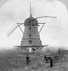 De windmolen twee jaar voordat hij werd vernietigd, 1903.