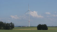 Wind turbine of the Berching wind farm