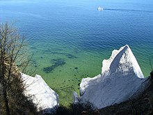 Chalk cliffs in Jasmund National Park on the island of Rügen