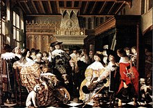 Noble wedding party (painting by Wolfgang Heimbach, 1637)