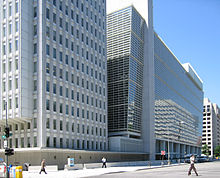 Het hoofdkwartier van de Wereldbank in Washington, D.C.