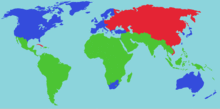 The three worlds1 . World: blue2 . World: red3 . World: green
