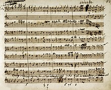 Autograph page of the final chorus.