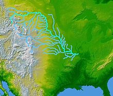 O Rio Missouri e seus afluentes