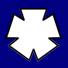 Union Army 2nd Division Badge, XXII Corps  