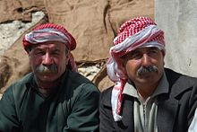 Yezidi men, traditional with moustache