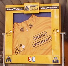 Winner's podium of the Tour de France 2004