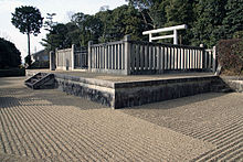 Il mausoleo (misasagi) dell'imperatore Yōmei nella prefettura di Osaka.