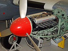 Rolls-Royce Merlin motor in een Avro York