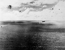 The sinking aircraft carrier Zuikaku off Cape Engaño