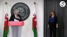 Play media file Mark Drakeford, First Minister, at one of the Welsh Government's daily COVID-19 press conferences.